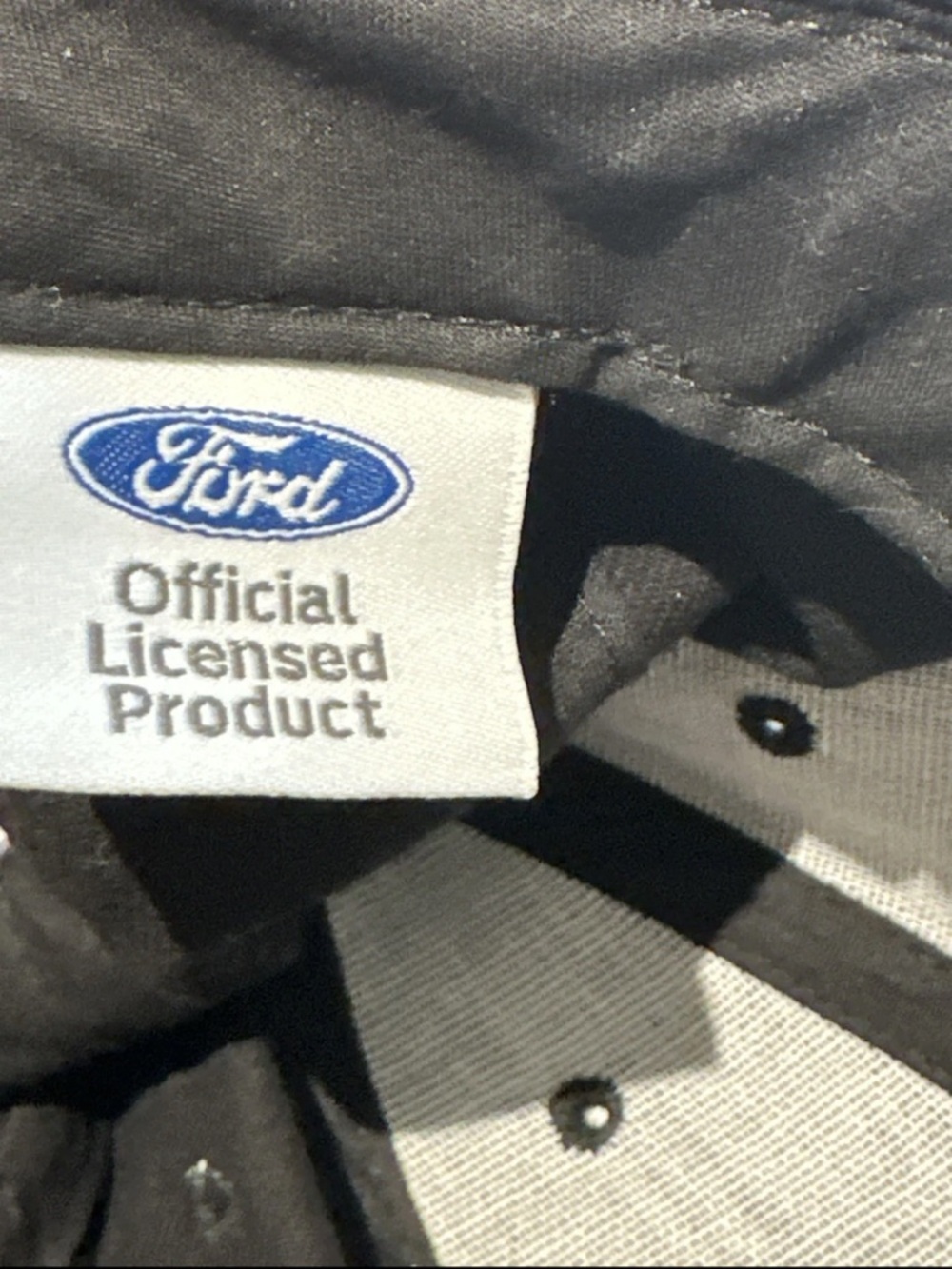 Ford Black Baseball Cap with Red and White Accents - Picture 7 of 8